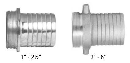# DIXMA150 - King Short Shank Suction Coupling - Male NPSM thread - Aluminum - 1-1/2 in.