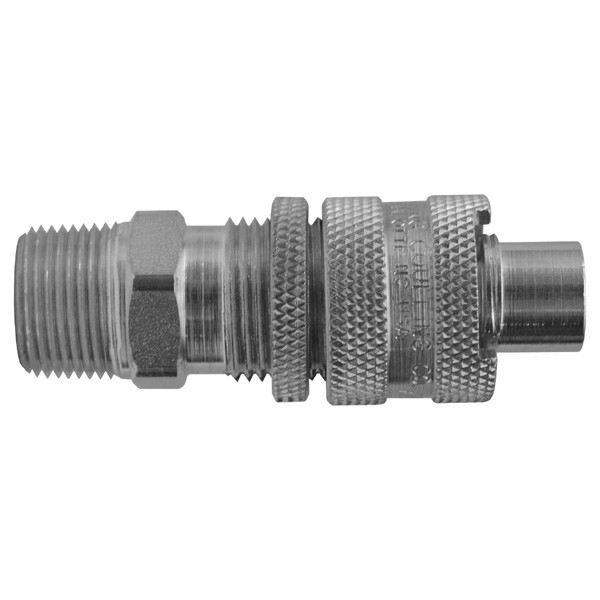 # DIXQM66 - Dix-Lock Quick Acting Couplings - Male Locking Head x Male NPT - Plated Steel - 1/2 in.