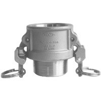 # DIXRB050EZ - Safety Male Coupler - Type B - Stainless Steel - 3/4 in. x 1/2 in.