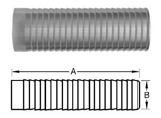 # SAN14WHRL-R250 - Buttweld Long Hose Adapters - 316L Stainless Steel - 2-1/2 in.