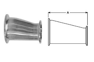 # SANB3214MP-G200100 - Clamp Eccentric Reducers - 304 Stainless Steel - 2 in. x 1 in.