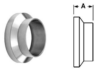 # SAN15WI-G400 - Female I-Line Short Weld Ferrules - 4 in.