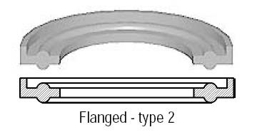 # SAN40MPF-U1000 - Buna-N Flanged Clamp Gasket - Black - 10 in.
