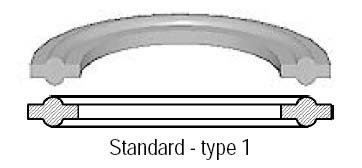 # SAN40MP-XC100 - Silicone Clamp Gasket - Clear - 1 in.