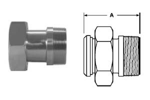 Plain Bevel Seat x Male NPT Adapters