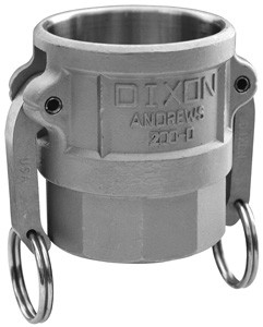 # DIX50-D-BR - Dixon Type D Couplers female coupler x female NPT - Brass - 1/2 in.