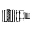 1/4 in. One Way Shut-Off - Male Thread - Manual - Industrial - Socket