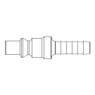 # 210-16 - 210 Series 1/4 in. - Hose Stem (Require Hose Clamps) - Plug - 1/4 in.