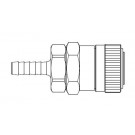 # 2R4604 - 2FRL Series 3/8 in. - Hose Stem (Require Hose Clamps) - Automatic Socket - 1/4 in.