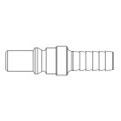 # 310-48 - 310 Series 3/8 in. - Hose Stem (Require Hose Clamps) - Plug - 3/8 in.