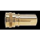 H3B - FHK Series - Two Way Shut-Off - Socket - Brass - Body Size: 3/8 in. - Thread Size: 3/8 FPT
