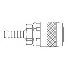 # TF3603 - TF3 Series 1/4 in. - Hose Stem (Require Hose Clamps) - Automatic Socket - 1/4 in.