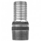 # DIXST1 - King Combination Nipples NPT Threaded End with Knurled Wrench Grip - Unplated Steel - 1/2 in.