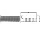 # SAN14MPHRL250 - 304 Brewery Hose Barb Adapters - 304 Stainless Steel - Tube OD: 2-1/2 in. - Hose Size: 2-1/2 in.