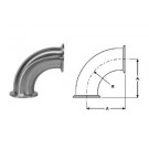# SANB2CMP-G100 - 90 Degree Clamp Elbows - 304 Stainless Steel - 1 in.
