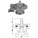 # SANB45AB-R100150 - Ball Check Valves Quick Disconnect - 316L Stainless Steel - 1 in. - 1-1/2 in.