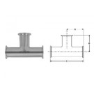 # SANB7MP-R150 - Clamp Tees - 316L Stainless Steel - 1-1/2 in.