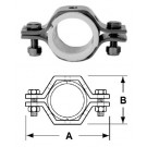 # SANB24PS-G100 - Hex Tube Hangers with Sleeves - 304 Stainless Steel - 1 in.