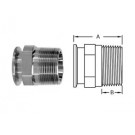 # SAN21MP-G100 - Clamp x Male NPT Adapters - 304 Stainless Steel - Tube OD: 1 in. - Thread Size: 1 in.