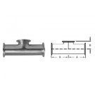 # SANB7MPS-R150 - Short Outlet Clamp Tees - 316L Stainless Steel - 1-1/2 in.