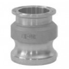 # SANRE150SE - Transition Fittings - Cam and Groove Adapter x Clamp End - 316 Stainless Steel - Tube OD: 1-1/2 in.