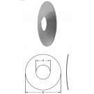 # SANB25-G050300 - Wall Flanges - 304 Stainless Steel - 1/2 in. - Dimensions:  A: 0.5202  B: 3